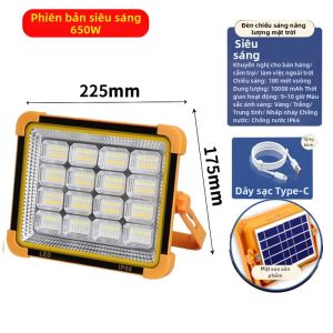 ROMADA | Đèn Sáng Siêu Lượng Cho Tình Huống Khẩn Cấp Sạc Năng Lượng Mặt Trời & USB