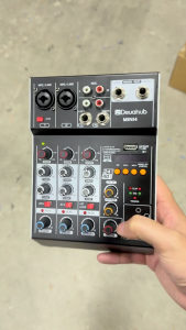 Deuahub MINI4 Mini Audio Mixer 4 Channel Stereo Output PC/Bluetooth/USB/MP3