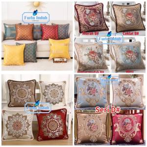 sarung bantal sofa sarung bantal kursi motif mewah 4848CM IMPOR