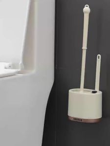 Gapless Wall-Mounted 2-in-1 Toilet Brush Set