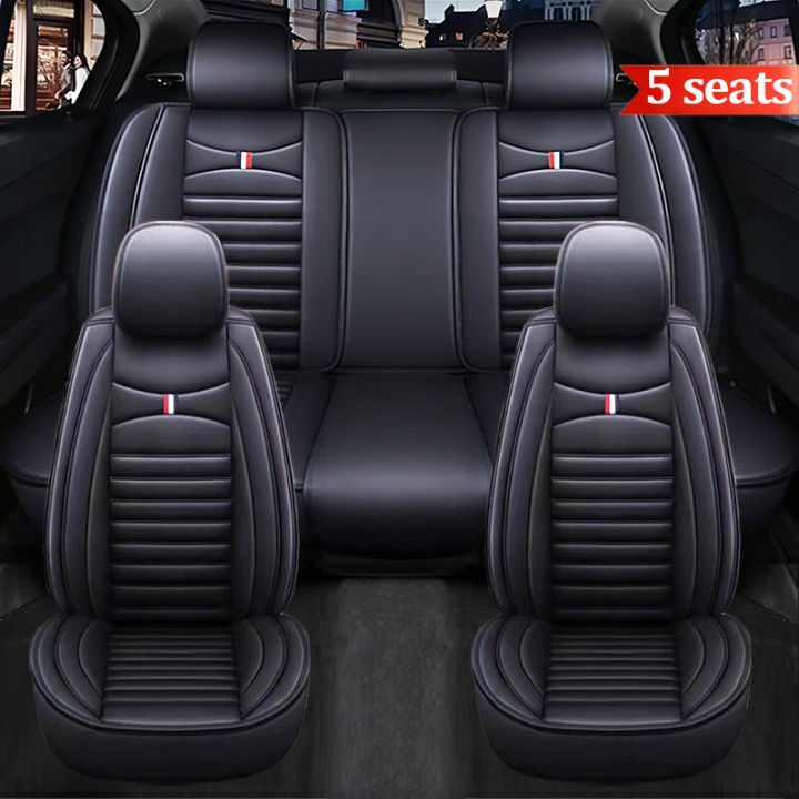 Full car seat car leather seat cover Ice silk breathable car seat cover  suitable for Toyota, Honda, Mitsubishi, Nissan, Ford, Hyundai and other