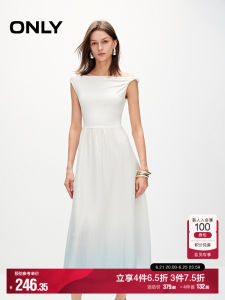 ONLY | Leisure Vacation Style Off-shoulder Lightweight Long Dress