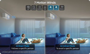Samsung 1.5HP WindFree™ AI Auto Cooling Air Conditioner Wall Mounted Fast Cooling Energy Saving | Split Type Aircon AC Cooling Home Appliance WindFree™ Cooling AR80H13DACWNTC