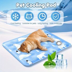 Pet Cooling Pad Dry Ice Pet Cool Pad Water Injection Cooling Dog Beds Keep Your Pet Cool Waterproof Wear Resistant For Dogs&Cats