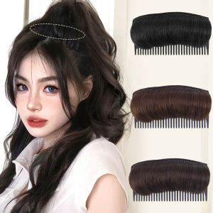 Invisible Fluffy Hair Pad Wig Cushion Comfortable High Temperature Fiber Insert Comb Fluffy Hair Clip Increase Hair Style Tools
