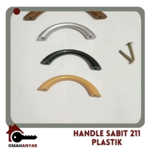 1 PCS Handle Tarikan Pegangan Lemari Laci Sabit 211 Plastik 64mm 96mm