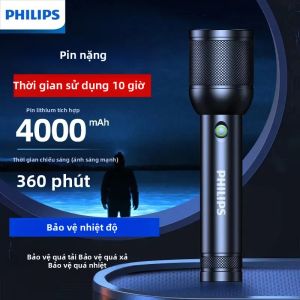 Philips | Philips 3200 Lumen LED Đèn Pin 1000M Xách Tay Mạnh Mẽ Sáng Đèn Pin Cắm Trại Đèn Cho Ngoài Trời Đi Bộ Đường Dài Tự Vệ