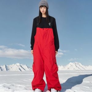 Quần Trượt Tuyết Chống Gió Ấm Áp Dành Cho Nam Và Nữ Quần Áo Trượt Tuyết Thoáng Khí Quần Thể Thao Alpine Quần Rộng Vừa Vặn Quần Yếm Hip-hop