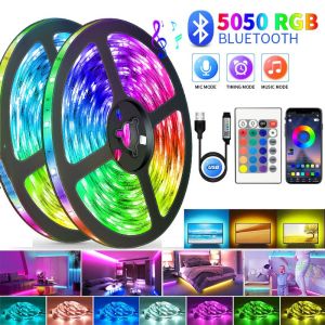 5M 10M 15M 20M RGB 5050 Light Decorate Lamp Bluetooth USB Fairy Light LED Infrared Control Flexible Lamp Tape LED Strip