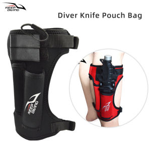 1Pcs Scuba Diving Knife Leg Wrappings Holder Storage Bag Knife Cover Strap Pouch Bag Adjustable Gaiters Wrap Sheath spearfish