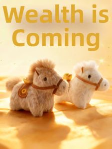 JIFANPAUL|Horse Year mascot small horse pendant symbolizing immediate wealth