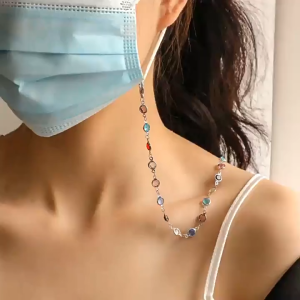 Fashion Eyeglass Chain Women Sunglasses Glasses Hanging Chain Anti Loss Colored Face Mask Chain