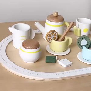Wooden Simulated Afternoon Tea Pretend Play Set