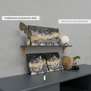 FRAME 1 SET TERMURAH ! | WALL DECO 3 PANEL