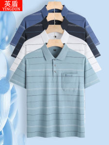 Áo Thun Nam Cotton Nguyên Chất Tay Ngắn Mùa Hè Mới Cho Bố Trung Niên Và Người Cao Tuổi Thường Ngày Thoáng Khí Thoải Mái