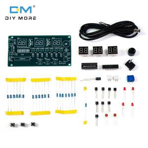 Diymore DC 5-12V หกหลักชุดโมดูลนาฬิกาจอแสดงผลดิจิตอลสีแดง51ไมโครคอนโทรลเลอร์เชื่อมปฏิบัติอะไหล่5.5*2.1มม