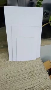 แผ่นป้าย พลาสวูด สีขาว ผิวเรียบ ความหนา 5 มิลลิเมตร ขนาด A2(40x60 ซม.) A3 A4 แผ่นพลาสวูด เหมาะสำหรับ งานตกแต่ง สามารถทำสีได้ ทนแดด ทนฝน งานดี