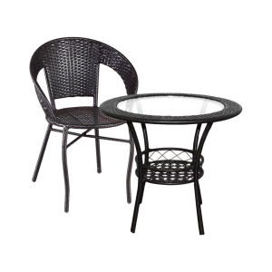 ชุดโต๊ะเก้าอี้หวายเทียม โต๊ะหวาย เก้าอี้หวาย เฟอร์นิเจอร์กลางแจ้ง เก้าอี้จัดสวน เก้าอี้หวาย ราคา - Lazada