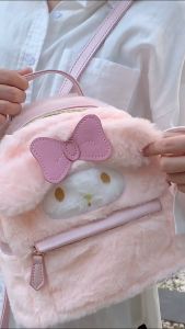 Melody Cinnamoroll Sanrio Lotso Strawberry Bear Sullivan Cartoon Backpack Bag Cute Plushies Children Kid 可爱卡通背包