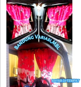 1 set Tirai pintu Dan kaca depan mobil Truk canter Fuso oren  Hino satu set 2 pasang Gorden