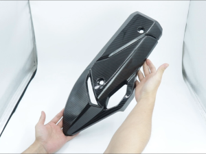 เหมาะสำหรับรถจักรยานยนต์ Honda PCX160 ท่อไอเสียแบบปรับแต่ง ฝาครอบป้องกันการกระจายความร้อน ฝาครอบป้องกันน้ำร้อนลวก