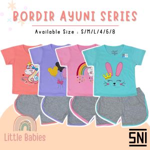 SETELAN BAJU ANAK CEWEK 1-8 TAHUN \\\"BORDIR EDITION\\\" / SETELAN BAJU ANAK KELFI