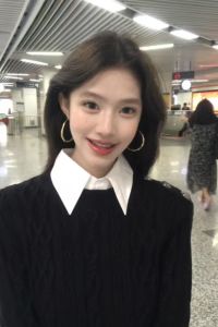 Womens Slim Fit Knitted Shirt Collar Base Layer Top Inner Wear Two Piece Look Polo Style Soft Long Sleeve Autumn New Arrival