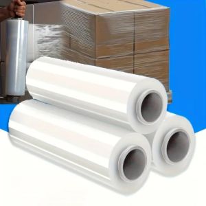 15/30cm Clear Stretch Film Wrap 500% Stretch Ability Waterproof Shrink Wrap for Moving Shipping Storage Prevents Scratches