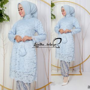 Set Kebaya Modern Kebaya Tunik Brokat Kebaya Kondangan Wanita Kebaya Tunik Brokat Kebaya Kurung