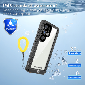 Shellbox Outdoor Swimming Underwater Photography IP68 Waterproof Phone Case with Lanyard for Samsung Galaxy S25Ultra S24U S23/22