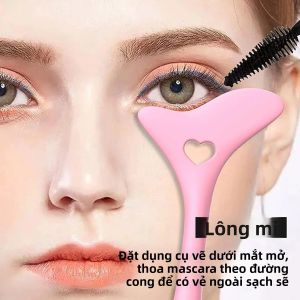 Dụng Cụ Trang Điểm Đa Năng Bằng Silicon: Khuôn Kẻ Mắt Cánh Dụng Cụ Bảo Vệ Mascara Dụng Cụ Thoa Son Môi Có Thể Tái Sử Dụng Hỗ Trợ Trang Điểm Mắt Chính Xác