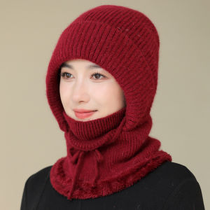 Winter Warmth Ear Protection Fleece Lined One-Piece Hat