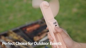 JISULIFE Portable Fan Mini Fans 4500mAh Handheld USB Rechargeable Table Desk Personal Small Fans With Powerbank