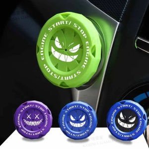 EKLEVA Car Onekey Start Stop Button Cover Car Interior Decor Sticker Engine Ignition Start Switch Protective Cover Motorcycle StartRing