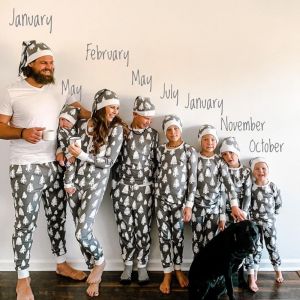 Fashion Cross-Border Foreign Trade Christmas Family Parent-Child Wear Pajamas Home Wear Hat Fashion Suit Father-Son Mother-Daughter Family