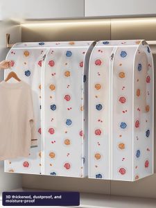 MONLEYTA | Dustproof Clothes Hanging Bag Full封闭 Suit Down Jacket Hoodie Storage Home Use Wardrobe Organizer Manleyta Fresh Style Japanese