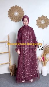 REYNA GAMIS LONG DRESS SATIN MIX TILLE GARDEN DRES WANITA PESTA KONDANGAN LEBARAN BRIDESMID TERBARU BISA COD