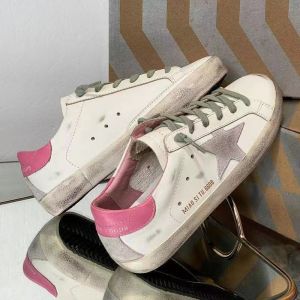 Korean Style Summer Versatile Faux Leather Plain Toe Flat Heel Star Print Shoes Retro Little Dirty Shoes Real Leather Worn in