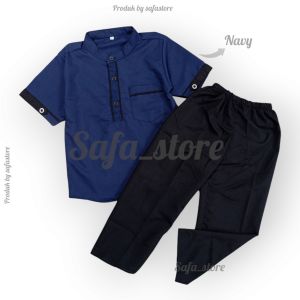 Baju Koko anak setelan Koko anak Laki-Laki muslim Lengan pendek terbaru usia 2-10 tahun