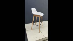 Fiber Bar Stool / Solid Wood Bar Chair - FRM1127
