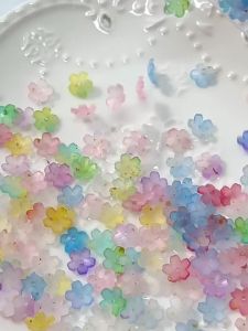 155 Hạt Cườm Acrylic Hình Hoa Đào 15mm Có Lỗ Vàng Dùng Làm Đồ Trang Sức Tự Làm Hạt Cườm Hoa Trang Nhã Dùng Cho Thủ Công Mỹ Nghệ
