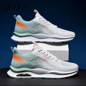 IELGY sports shoes mens lace-up fashion breathable wear-resistant simple trendy running shoes