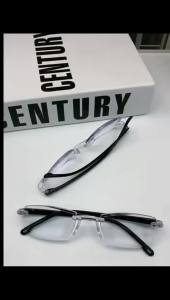 2 Pair New Men Women Rimless Reading Glasses Anti Blue Light Bifocal Far Near Magnification Eyewear Presbyopic Glasses +150 +200