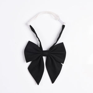Black College Style Womens Decorative High-end Bow Tie