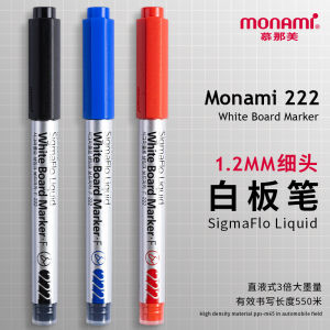 Monami Mini Whiteboard Pen Fine Point Direct Liquid Water-Based Easy to Erase Black Red Blue Single Head Chalkboard Pen Student Supplies