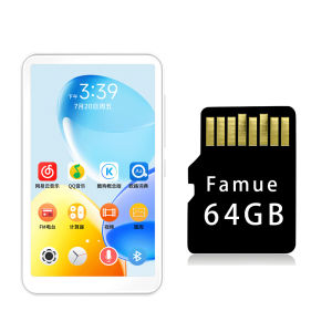 Famue | Máy Nghe Nhạc MP3/MP4 Dành Cho Sinh Viên Đỉnh Cao Android 10 CPU 8 Nhân RAM 2GB Màn Hình Cảm Ứng 4 Inch WiFi Phát Trực Tuyến Hỗ Trợ Sách Âm Thanh Hi-Res Không Mất Dữ Liệu Hỗ Trợ Thẻ Nhớ 80GB Màu Đen