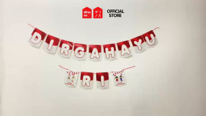 DINOSO Banner Bendera Segilima Dirgahayu RI Merah Putih Karakter Garuda Lomba Anak 17an Pahlawan / Banner Bunting Flag HUT Republik Indonesia / Hiasan Dekorasi tema Agustusan Kemerdekaan