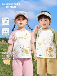 CUTEPANDAS | Áo Thun Tay Ngắn Cho Trẻ Em