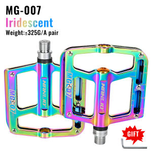 Bicycle Pedal Nanlio MG007 Ultra light aluminum alloy 6 Sealed Bearings Mountain Bike lubricated Pedals Oil Slick Pair 286g