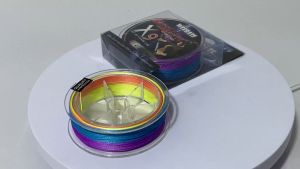 สาย PE Weebass KATANA X9 ความยาว 100 เมตร สายสีรุ้ง